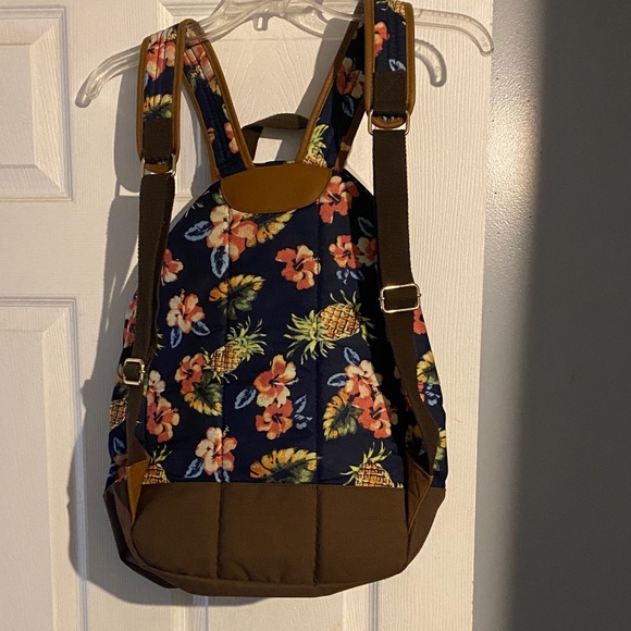 Mossimo Supply Co. Floral Backpack - Navy, yellow and orange. - Picture 2 of 10